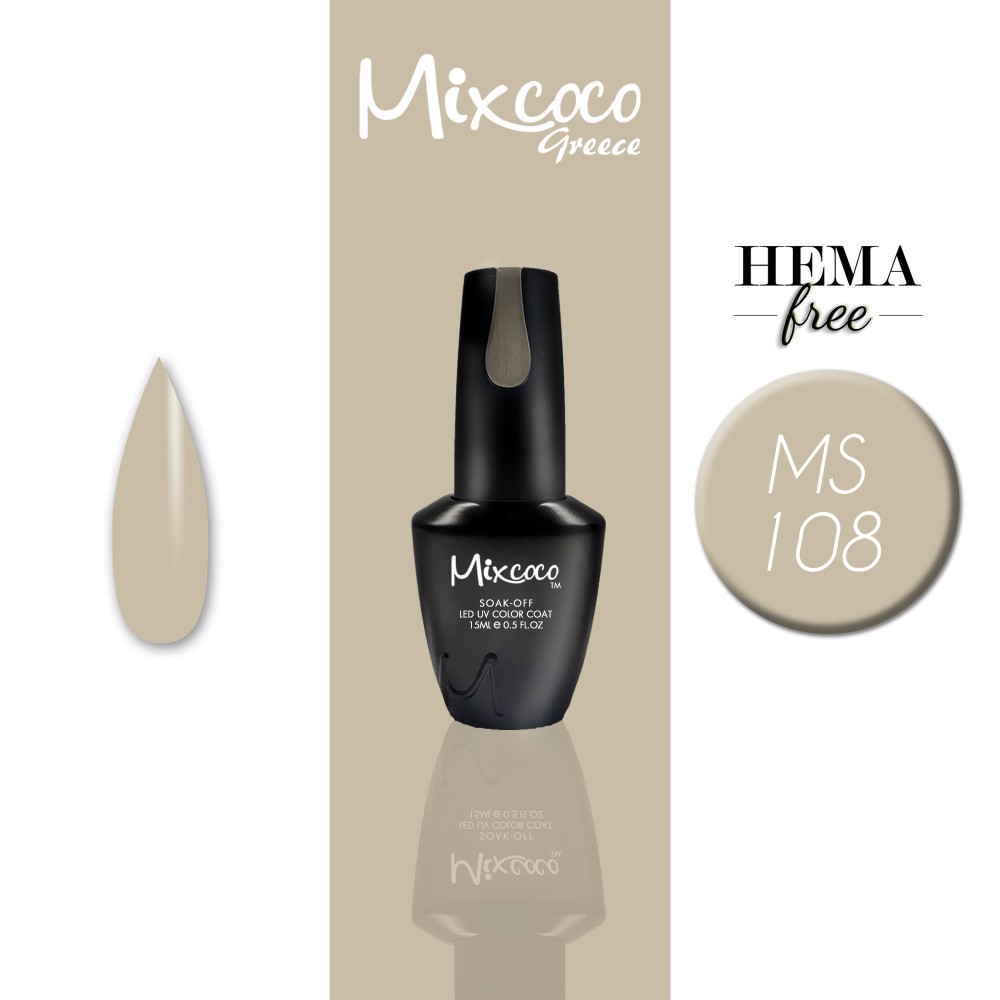 Mixcoco Ημιμόνιμο Βερνίκι Νυχιών MS 108 15ml Mixcoco Ημιμόνιμο Βερνίκι Νυχιών MS 108 15ml