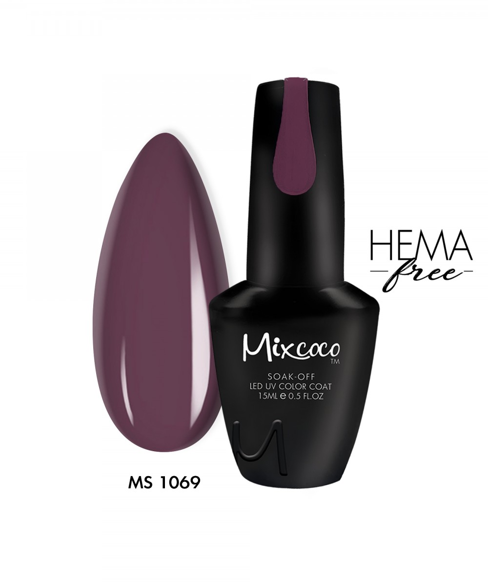 Mixcoco Ημιμόνιμο Βερνίκι Νυχιών MS 1069 15ml Hema Free