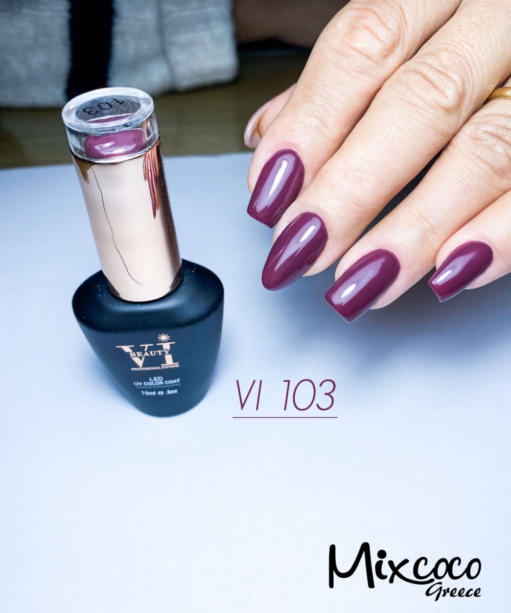 Ημιμόνιμο Βερνίκι Νυχιών Beauty VI-103  15ml