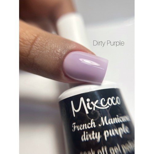 Mixcoco Ημιμόνιμο Βερνίκι Νυχιών Dirty Purple French Manicure 15ml