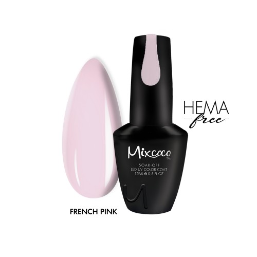 Mixcoco Ημιμόνιμο Βερνίκι Νυχιών French Pink 15ml