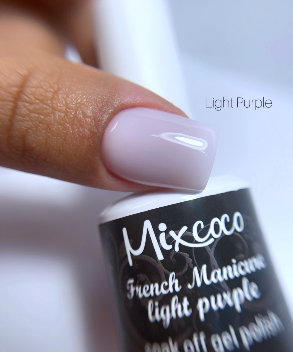 Mixcoco Ημιμόνιμο Βερνίκι Νυχιών Light Purple French Manicure 15ml