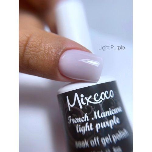Mixcoco Ημιμόνιμο Βερνίκι Νυχιών Light Purple French Manicure 15ml