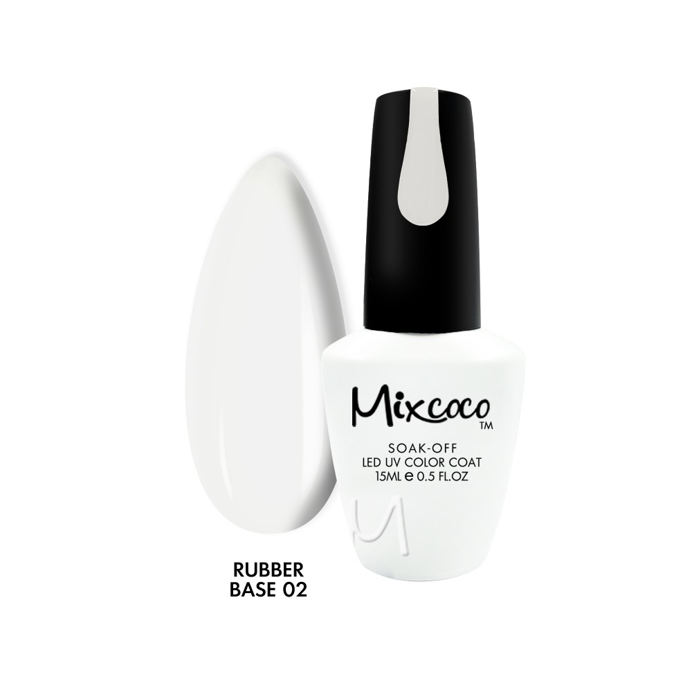 Mixcoco Rubber Base 02 Milky White 15ml