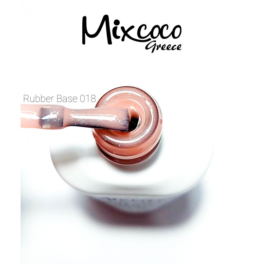 Mixcoco Rubber Base 18 Shimmer Cover Pink 15ml