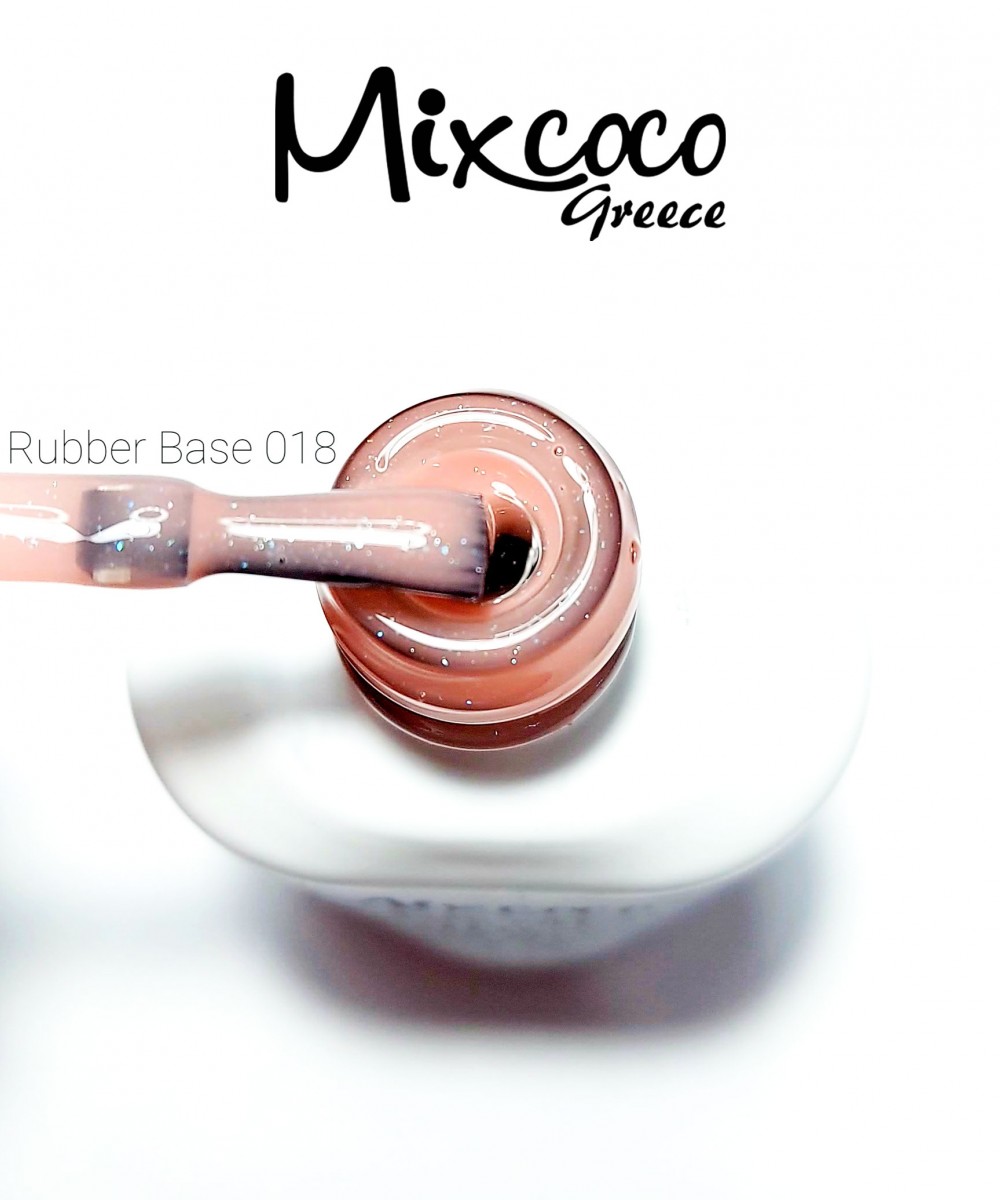 Mixcoco Rubber Base 18 Shimmer Cover Pink 15ml