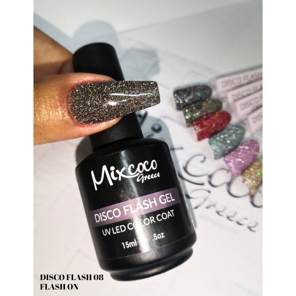 Mixcoco Ημιμόνιμο Βερνίκι Νυχιών Disco Flash Gel 08 15ml Mixcoco Ημιμόνιμο Βερνίκι Νυχιών Disco Flash Gel 08 15ml