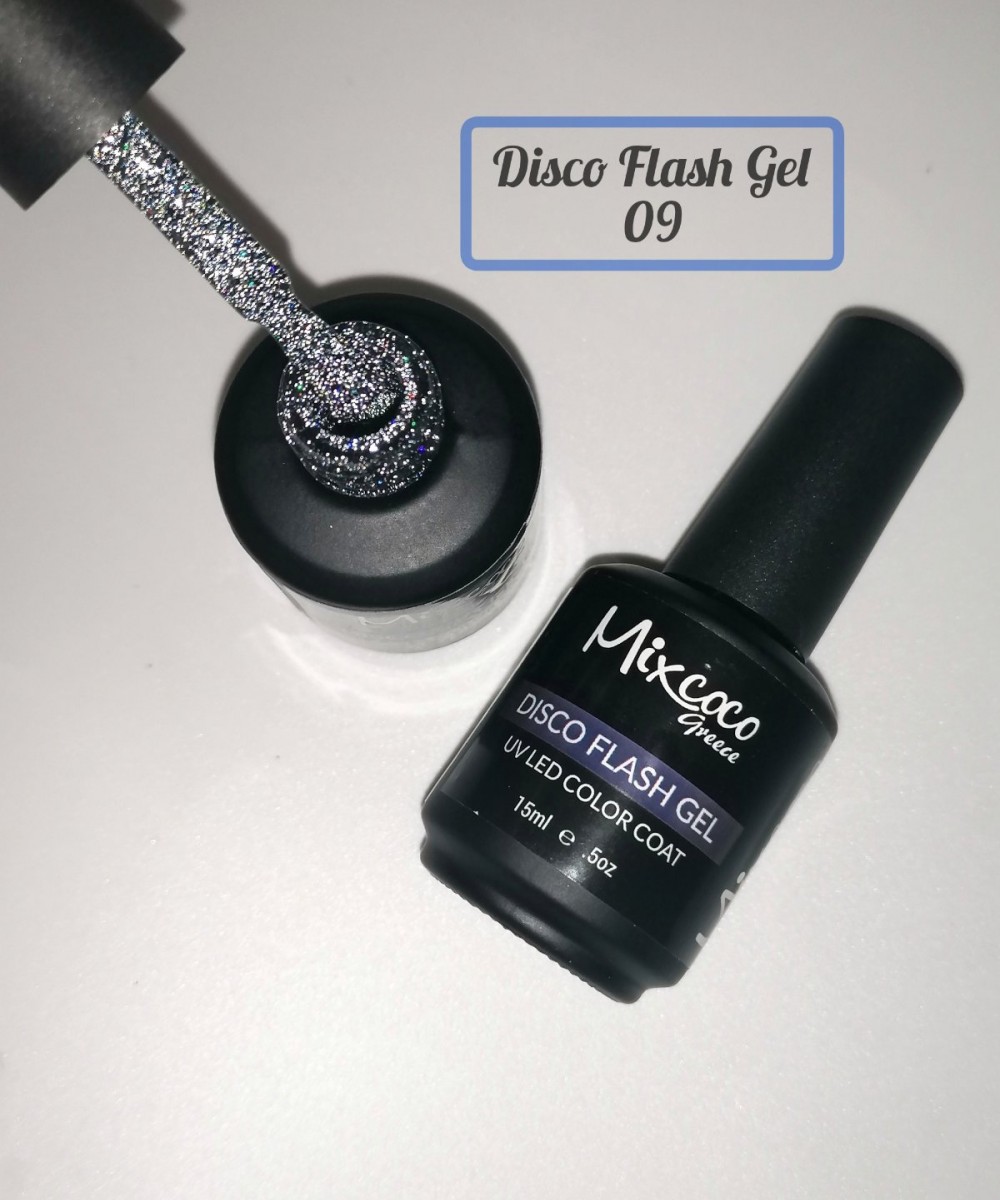 Mixcoco Ημιμόνιμο Βερνίκι Νυχιών Disco Flash Gel 09 15ml