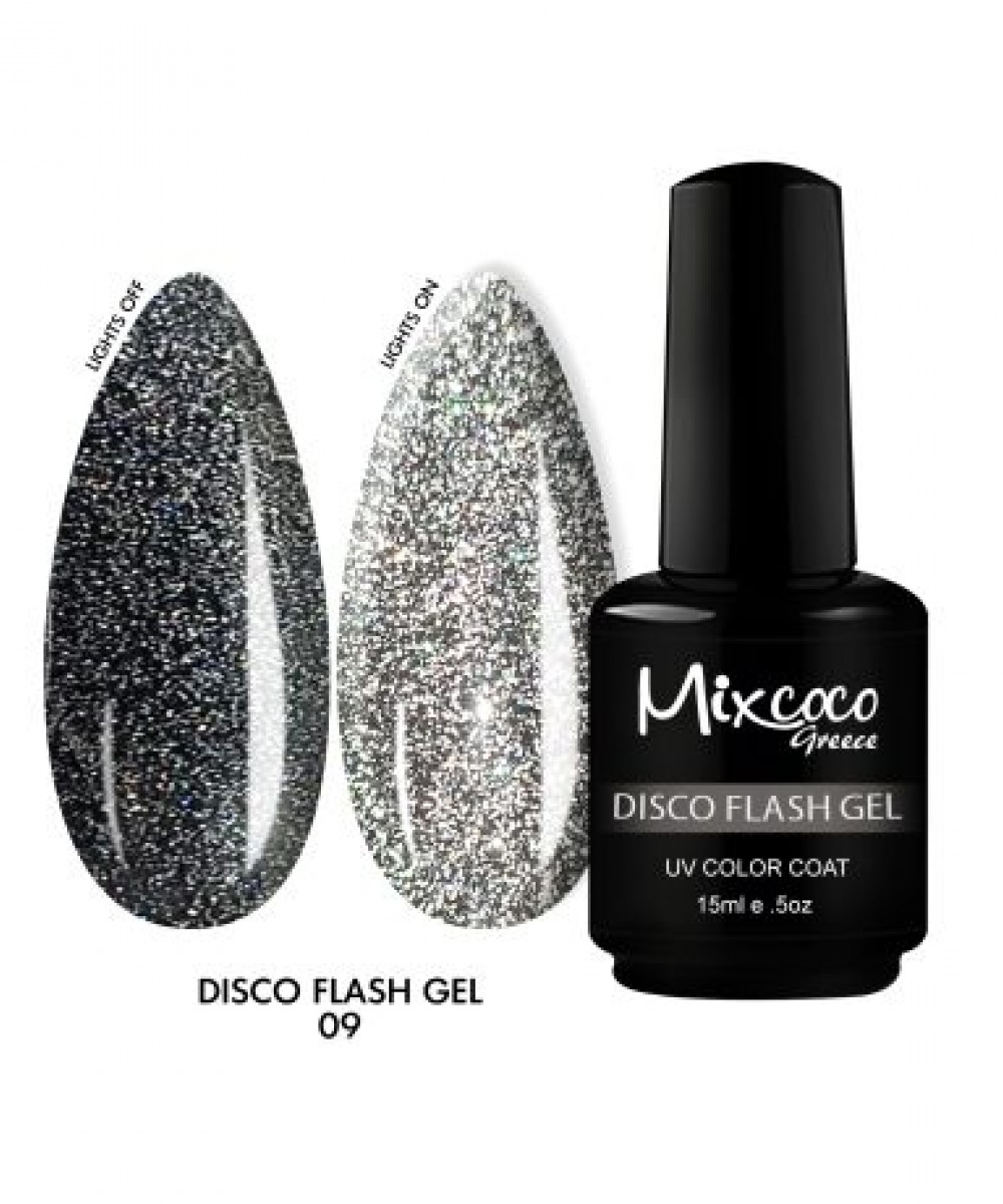Mixcoco Ημιμόνιμο Βερνίκι Νυχιών Disco Flash Gel 09 15ml
