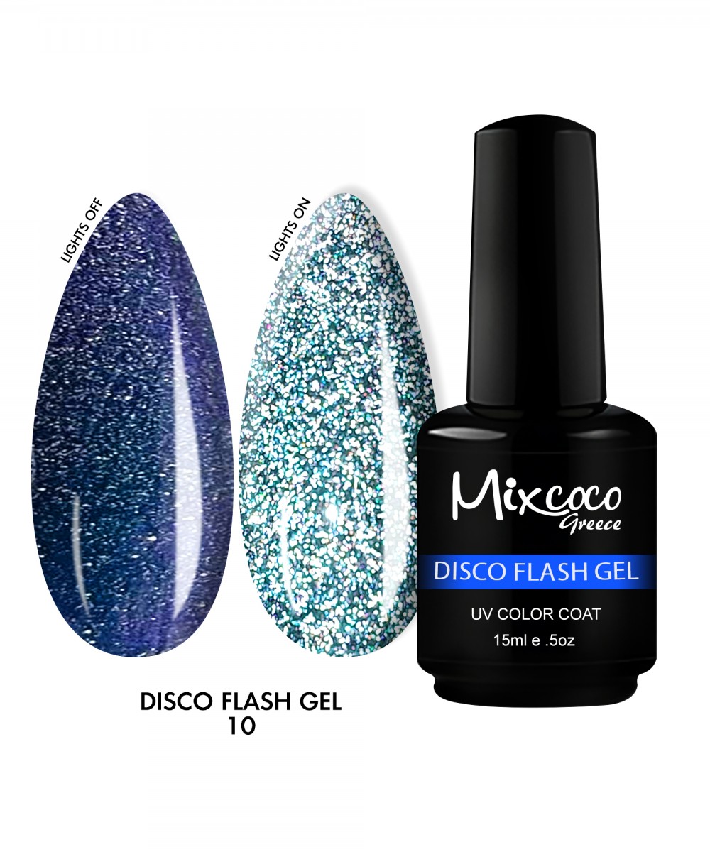 Mixcoco Ημιμόνιμο Βερνίκι Νυχιών Disco Flash Gel 10 15ml