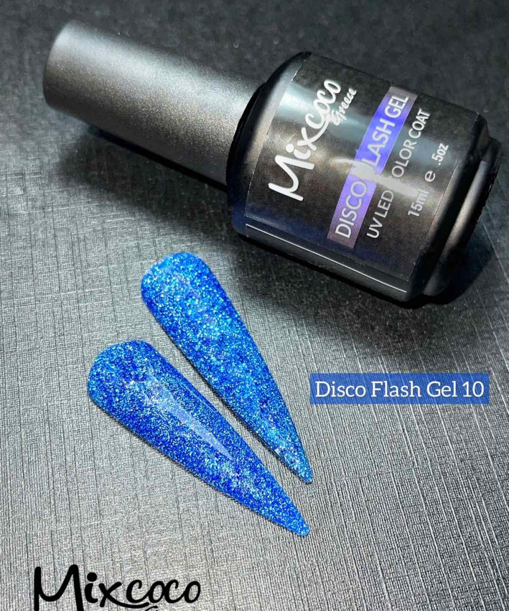 Mixcoco Ημιμόνιμο Βερνίκι Νυχιών Disco Flash Gel 10 15ml