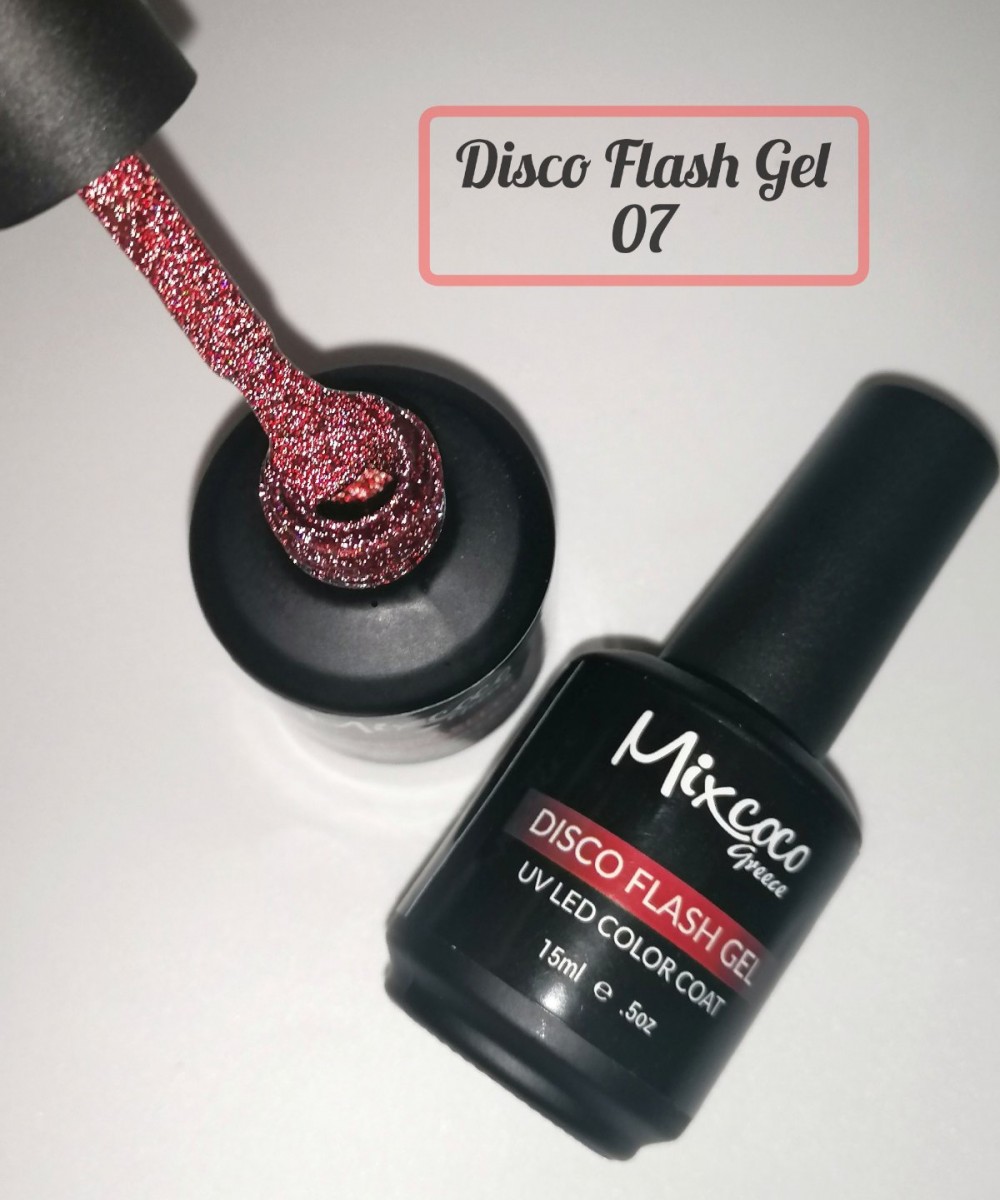 Mixcoco Ημιμόνιμο Βερνίκι Νυχιών Disco Flash Gel 07 15ml
