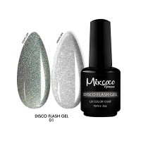 Mixcoco Ημιμόνιμο Βερνίκι Νυχιών Disco Flash Gel 01 15ml
