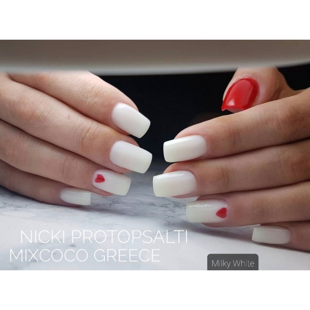 Mixcoco Ημιμόνιμο Βερνίκι Νυχιών Milky White French Manicure 15ml Mixcoco Ημιμόνιμο Βερνίκι Νυχιών Milky White French Manicure 15ml