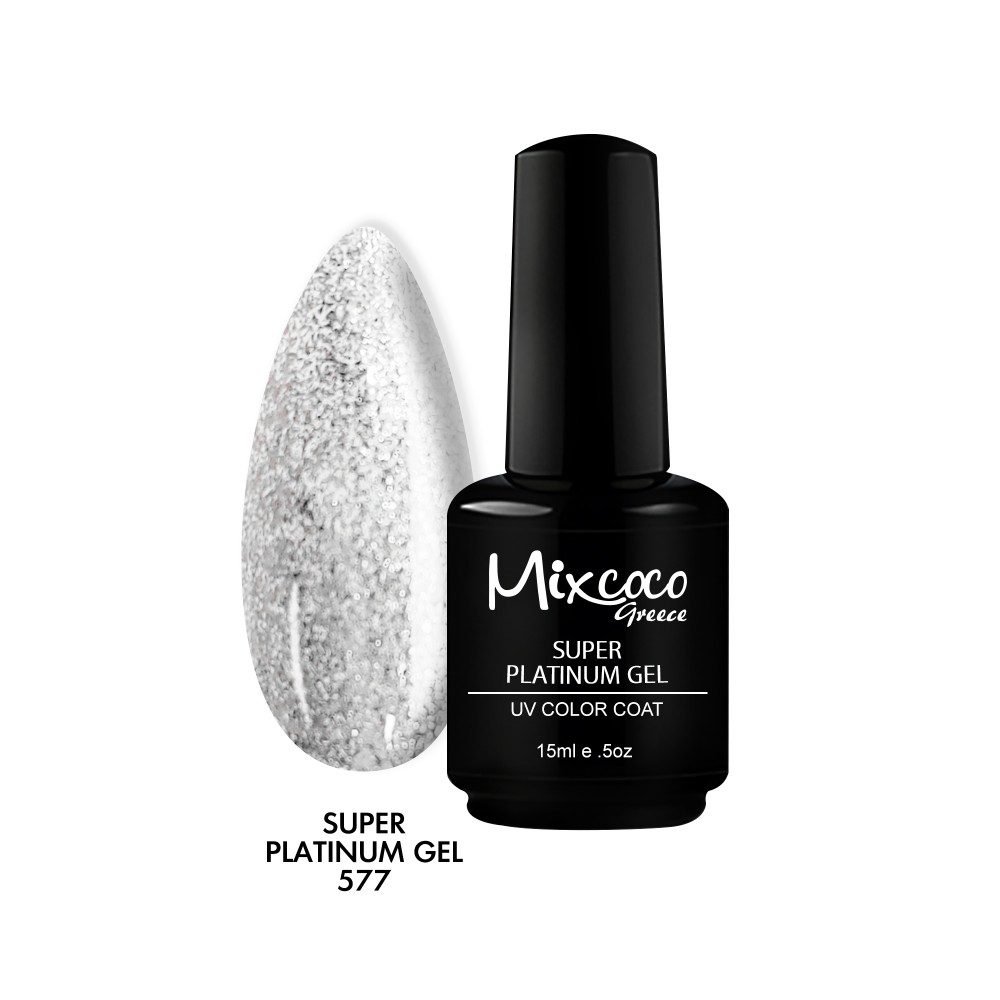Mixcoco Ημιμόνιμο Βερνίκι Νυχιών Super Platinum Gel 577 15ml Mixcoco Ημιμόνιμο Βερνίκι Νυχιών Super Platinum Gel 577 15ml