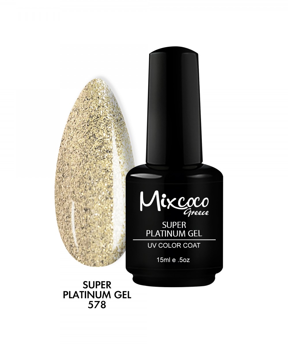 Mixcoco Ημιμόνιμο Βερνίκι Νυχιών Super Platinum Gel 578 15ml