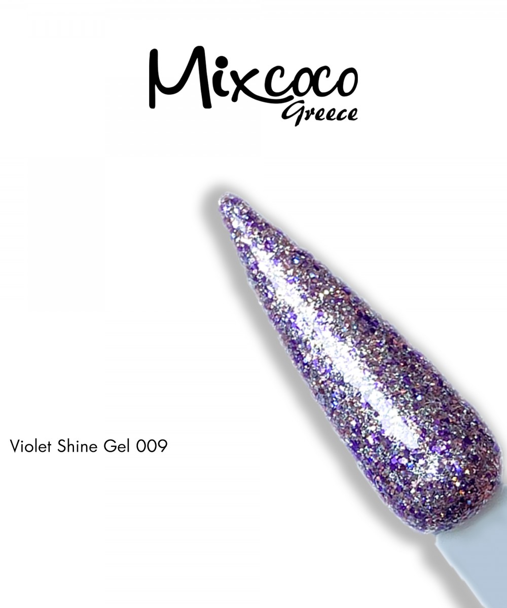 Mixcoco Ημιμόνιμο Βερνίκι Νυχιών Violet shine Gel 09 15ml Hema Free