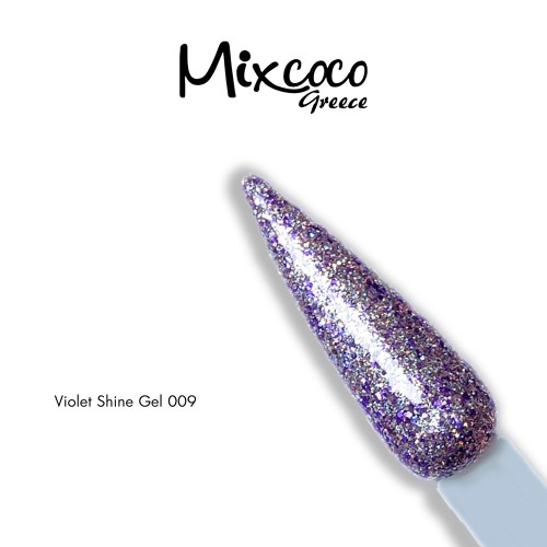 Mixcoco Ημιμόνιμο Βερνίκι Νυχιών Violet shine Gel 09 15ml Hema Free