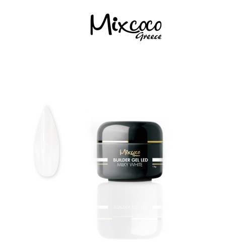 Mixcoco Builder Gel Χτισίματος Milky White 15ml