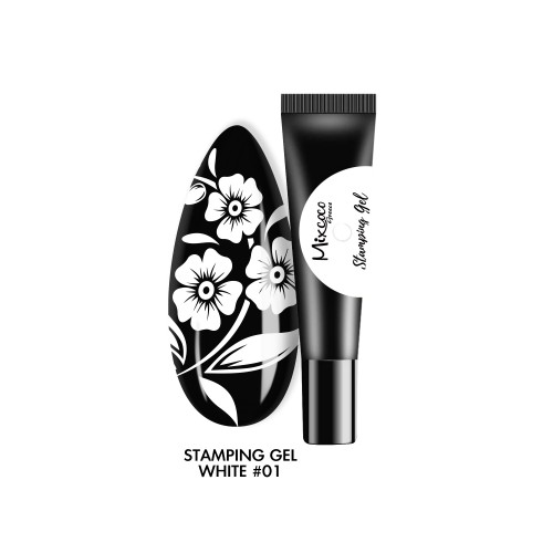 Mixcoco Stamping Gel 01 White 8ml
