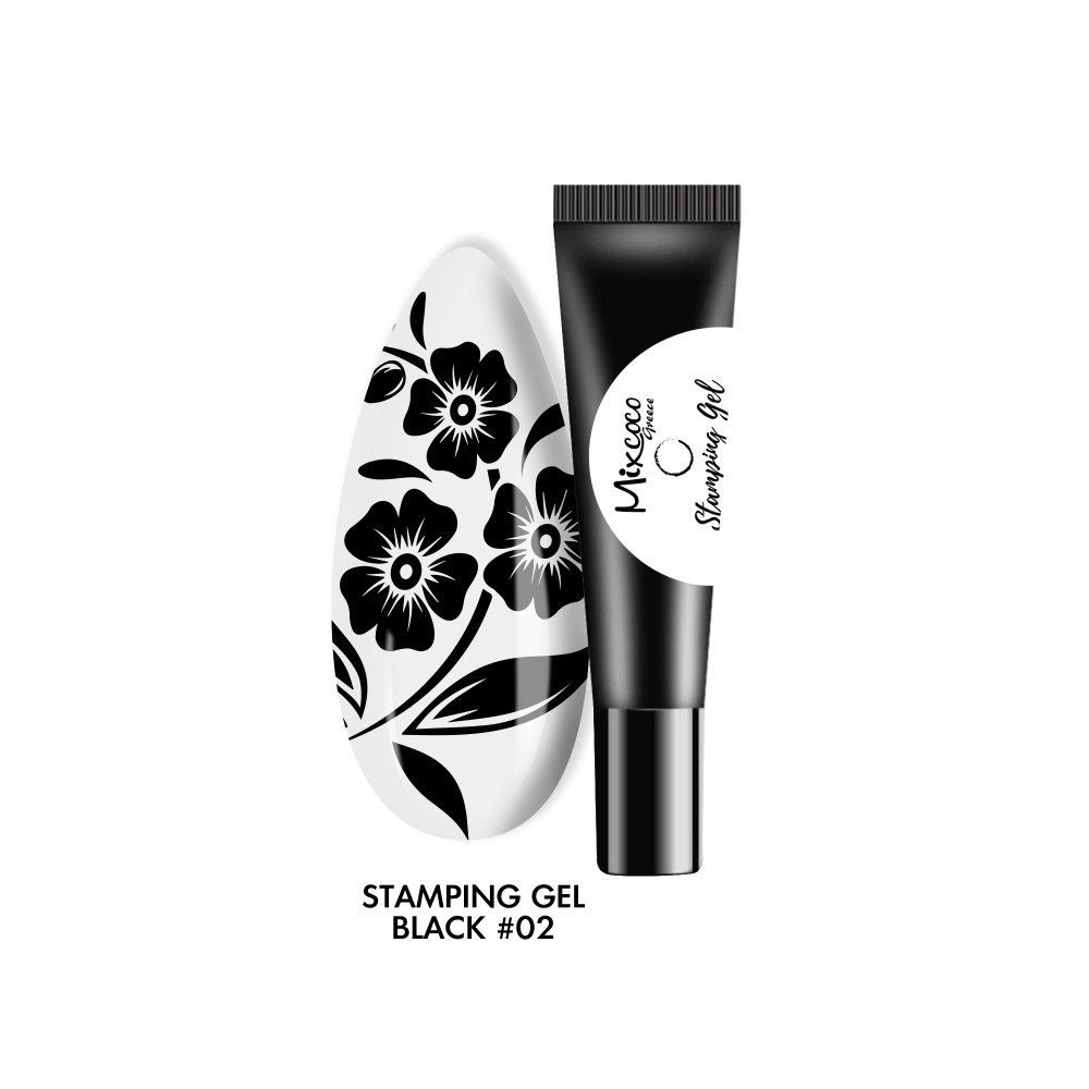 Mixcoco Stamping Gel 02 Black 8ml