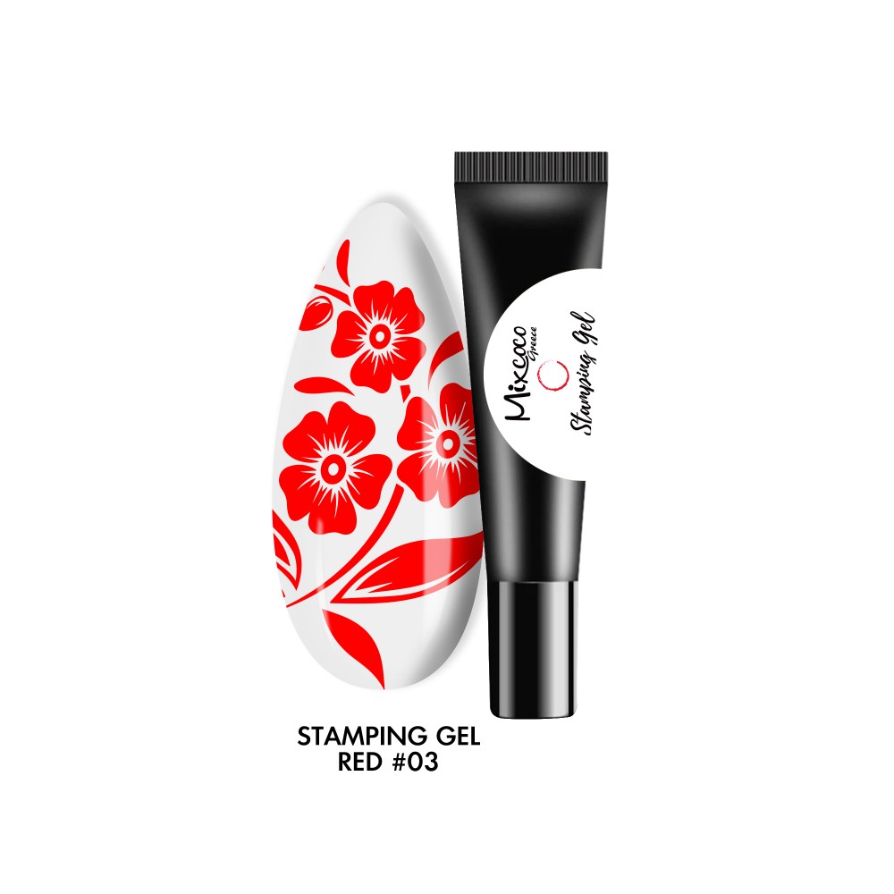 Mixcoco Stamping Gel 03 Red 8