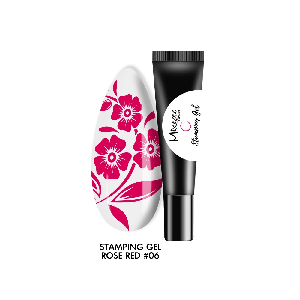 Mixcoco Stamping Gel 06 Rose Red 8ml