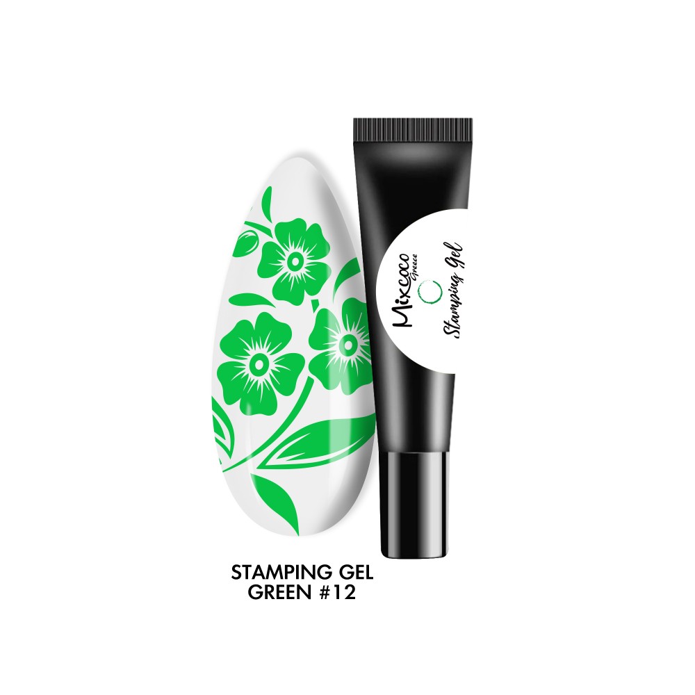 Mixcoco Stamping Gel 12 Green 8ml