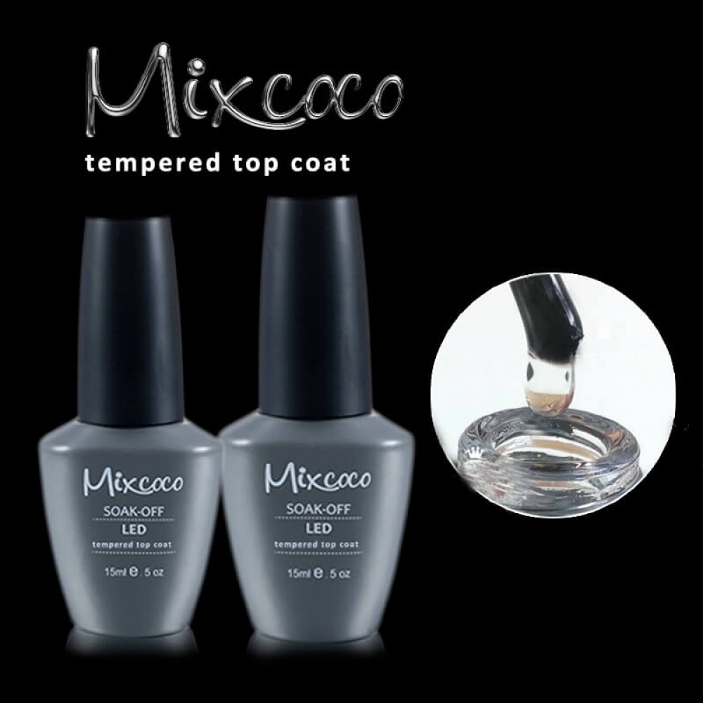 Mixcoco Tempered Top Coat Non Wipe Για Ημιμόνιμο Βερνίκι Νυχιών 15ml Mixcoco Tempered Top Coat Non Wipe Για Ημιμόνιμο Βερνίκι Νυχιών 15ml