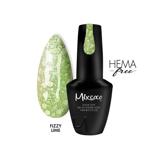 Mixcoco Ημιμόνιμο Βερνίκι Νυχιών Snow Flake Fizzy Lime 15ml
