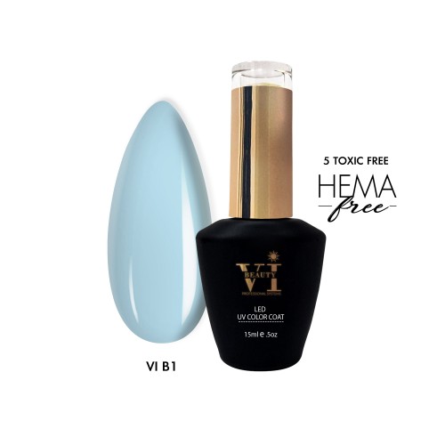 Ημιμόνιμο Βερνίκι Νυχιών Beauty VI-Β1 Light Baby Blue 15ml