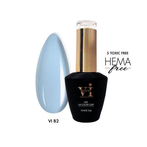 Ημιμόνιμο Βερνίκι Νυχιών Beauty VI-Β2 Baby Blue 15ml