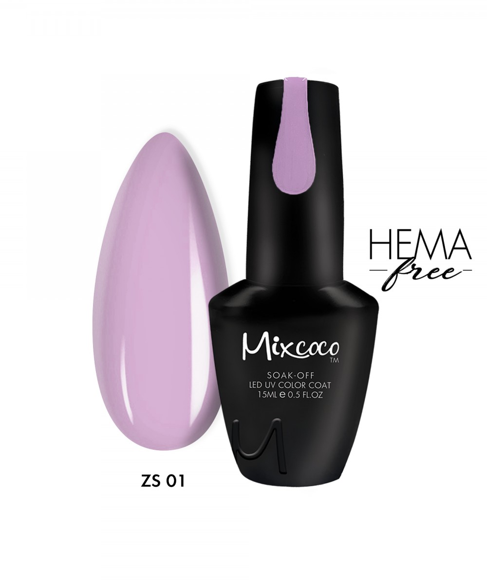 Mixcoco Ημιμόνιμο Βερνίκι Νυχιών ZS-001 15ml Hema Free