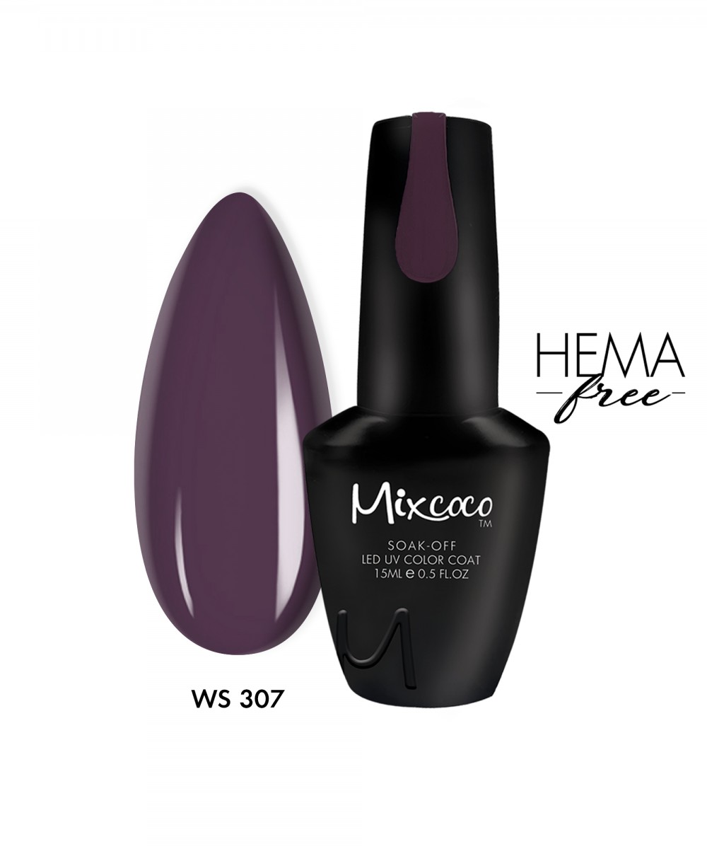 Mixcoco Ημιμόνιμο Βερνίκι Νυχιών WS-307 15ml Hema Free