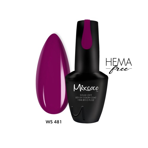 Mixcoco Ημιμόνιμο Βερνίκι Νυχιών WS-481 15ml Hema Free