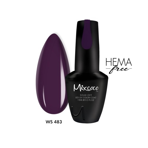 Mixcoco Ημιμόνιμο Βερνίκι Νυχιών WS-483 15ml Hema Free