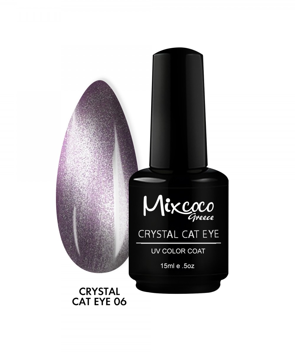 Mixcoco Ημιμόνιμο Βερνίκι Νυχιών Crystal Cat Eye 06 15ml