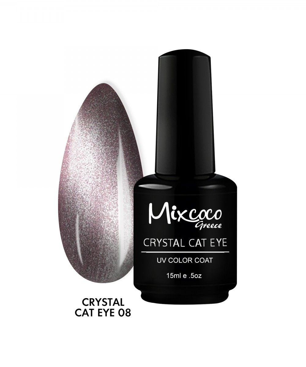 Mixcoco Ημιμόνιμο Βερνίκι Νυχιών Crystal Cat Eye 08 15ml
