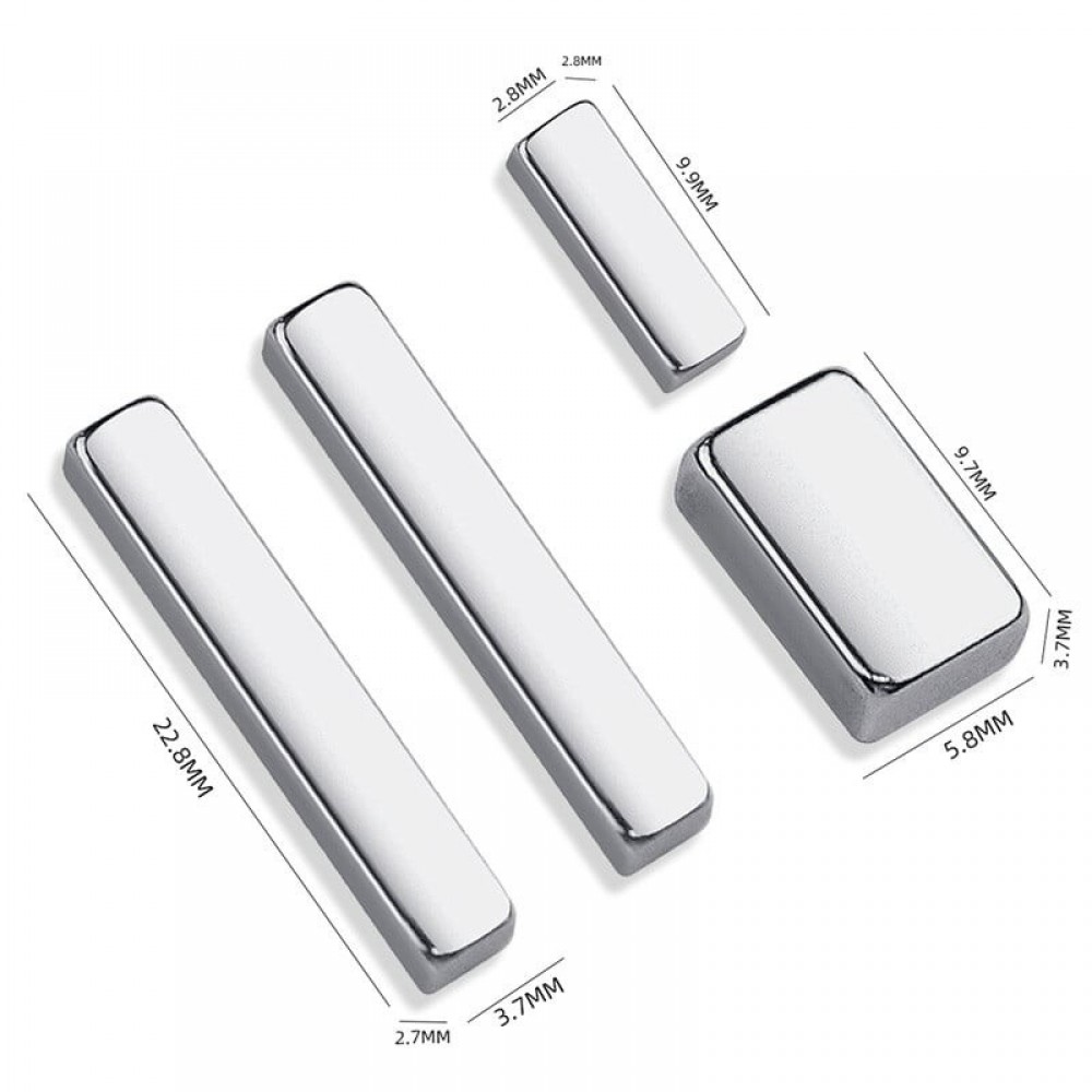 Μαγνήτες Cuboid Cat's Eye  4Pcs