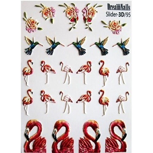J.K Αυτοκόλλητα Νερού Νυχιών Dream Nails 3D/95 (113376)