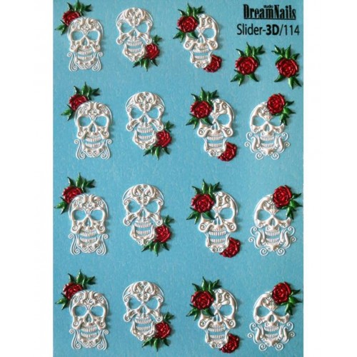 J.K 3D Αυτοκόλλητα Νερού Νυχιών Dream Nails 3D/114 (113541)