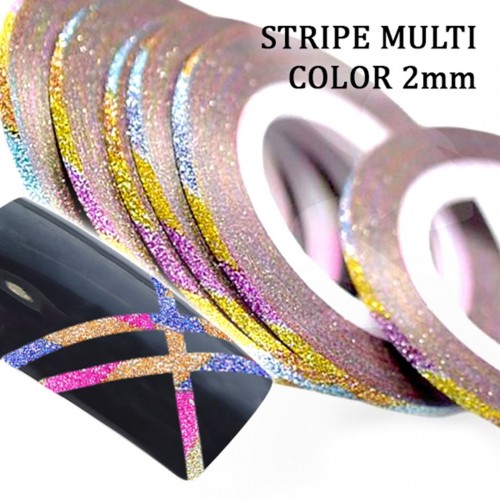 J.K Διακοσμητικές Ταινίες Multi Color 2Mm (021931)