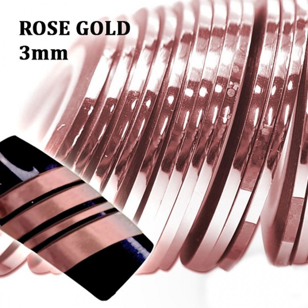 J.K Διακοσμητικές Ταινίες Rose Gold 3Mm (022218) J.K Διακοσμητικές Ταινίες Rose Gold 3Mm (022218)