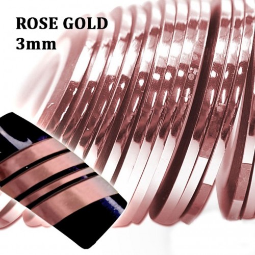 J.K Διακοσμητικές Ταινίες Rose Gold 3Mm (022218)
