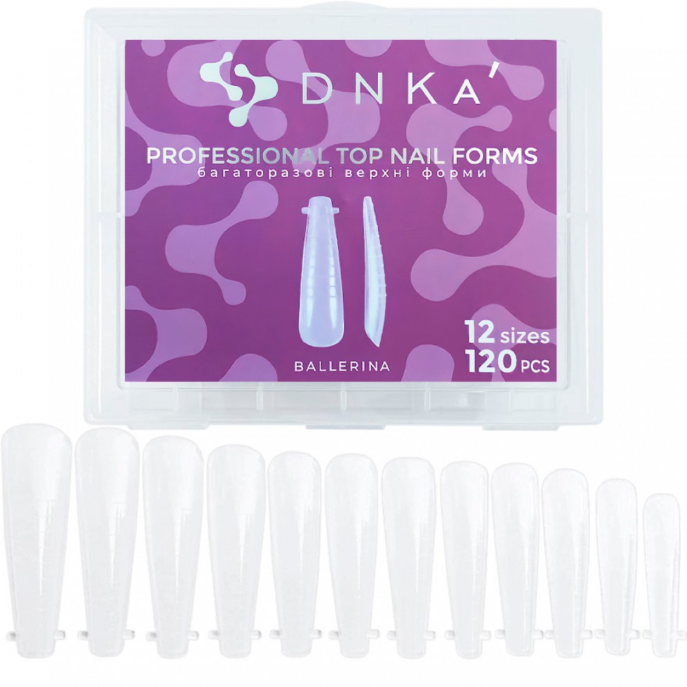 DNKa Reusable Upper Nail Forms Ballerina 120pcs DNKa Reusable Upper Nail Forms Ballerina 120pcs