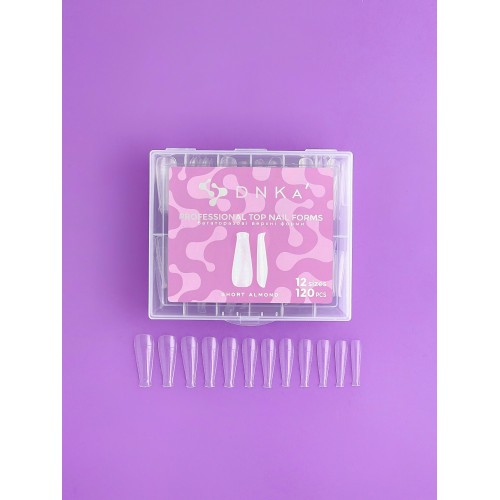 DNKa Reusable Upper Nail Forms Short Almond 120pcs