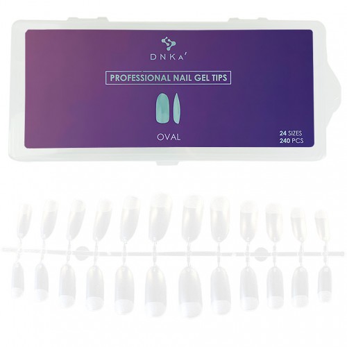 DNKa Professional Nail Gel Tips Oval 240pcs