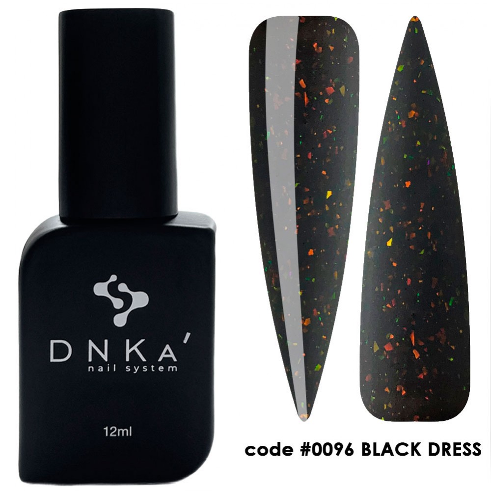 DNKa Cover Rubber Base French #0096 Black Dress 12ml