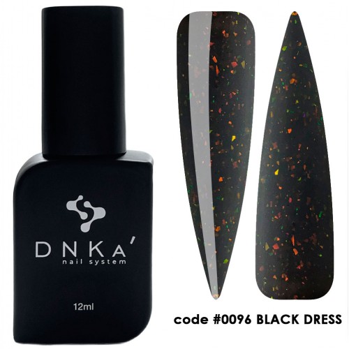 DNKa Cover Rubber Base French #0096 Black Dress 12ml
