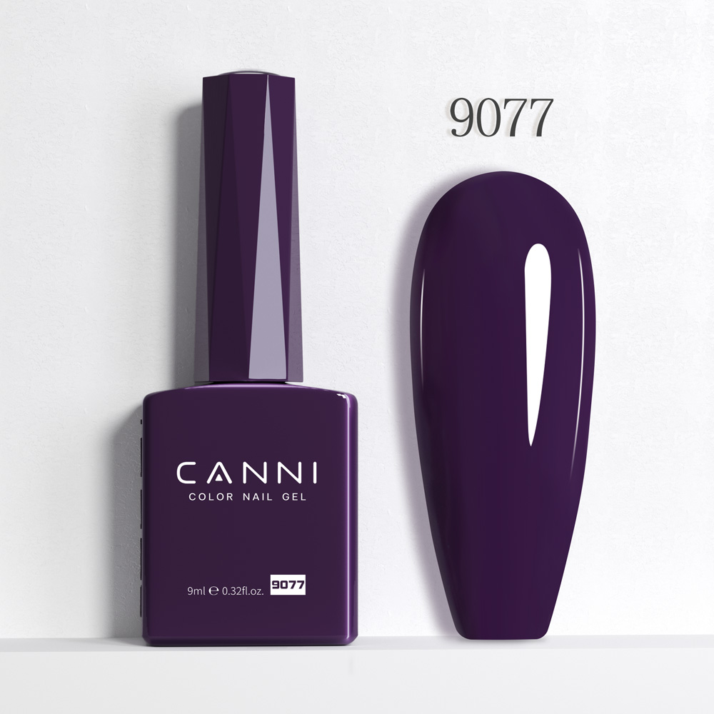 Canni Ημιμόνιμο Βερνίκι Νυχιών Very Dark Purple 9077 Hema Free 9ml